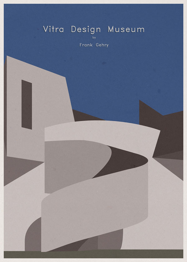 ARCHITECTURE - Germany - Vitra Design Museum - Poster Artwork by André Chiote
