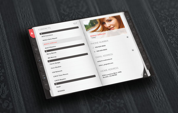 Blackbook - Secure Organizer App - Mobile UI Design by CreativeDash