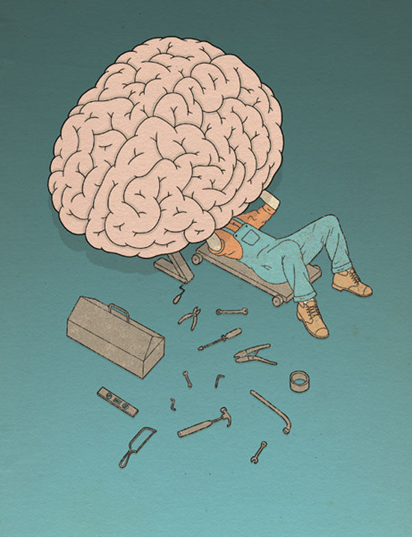 Brain Mechanic - Illustration by Robbie Porter