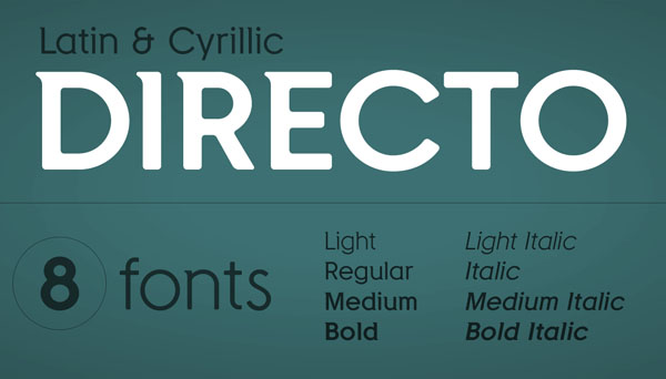 Directo - Latib and Cyrillic Typeface by Green Type