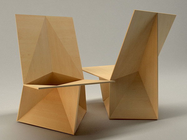 Edged Chair Design by Velichko Velikov