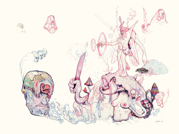 Fishhead - Sketches by Jose Mertz