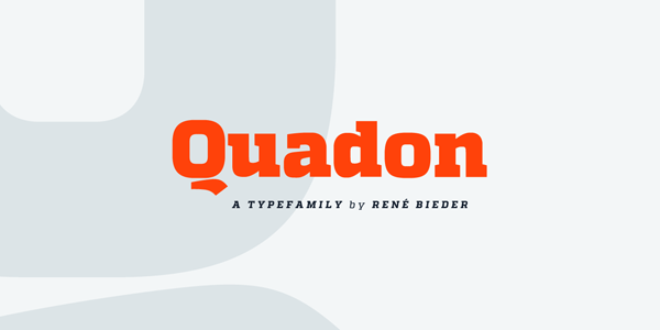 Quadon Font Family by Rene Bieder