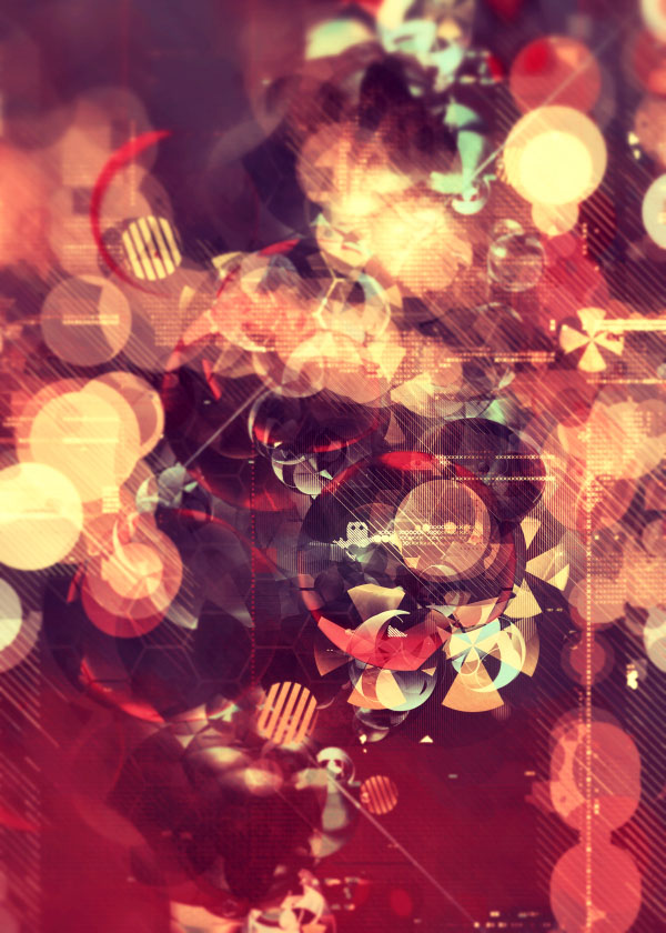 Retro Bubbles - Digital Artwork by Atelier Olschinsky 