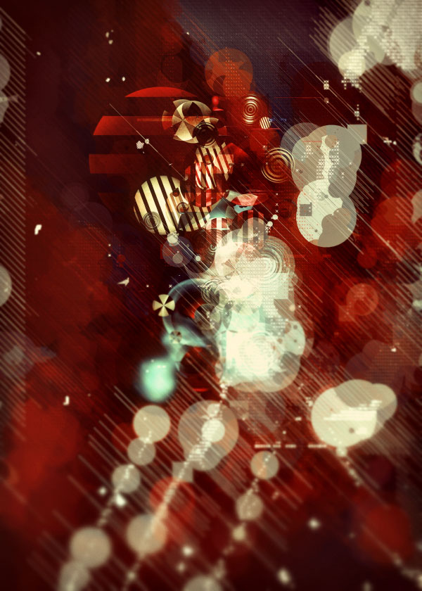 Retro Bubbles - Digital Artwork by Atelier Olschinsky 