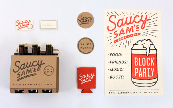 Saucy Sam's - Brand Design by Alex Register Design