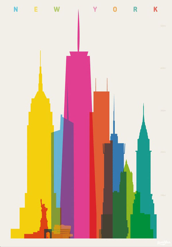 Shapes of Cities by Yoni Alter - New York