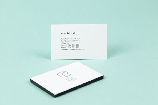 Special K - Kunstverein Hof - Business Card Design by Sebastian Berbig and Derya Ormanci