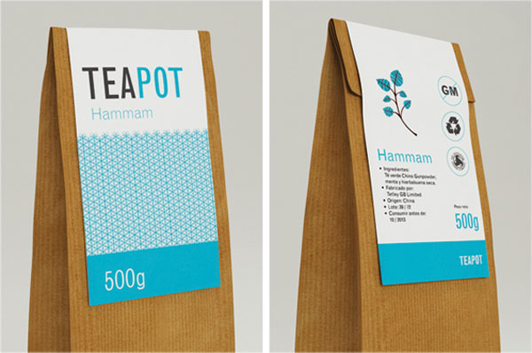Teapot - Packaging Labels by Nadia Arioui