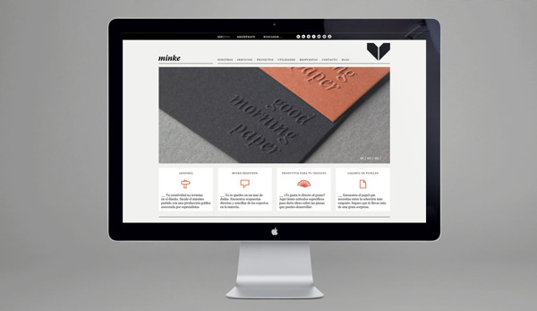 minke - website design by atipo