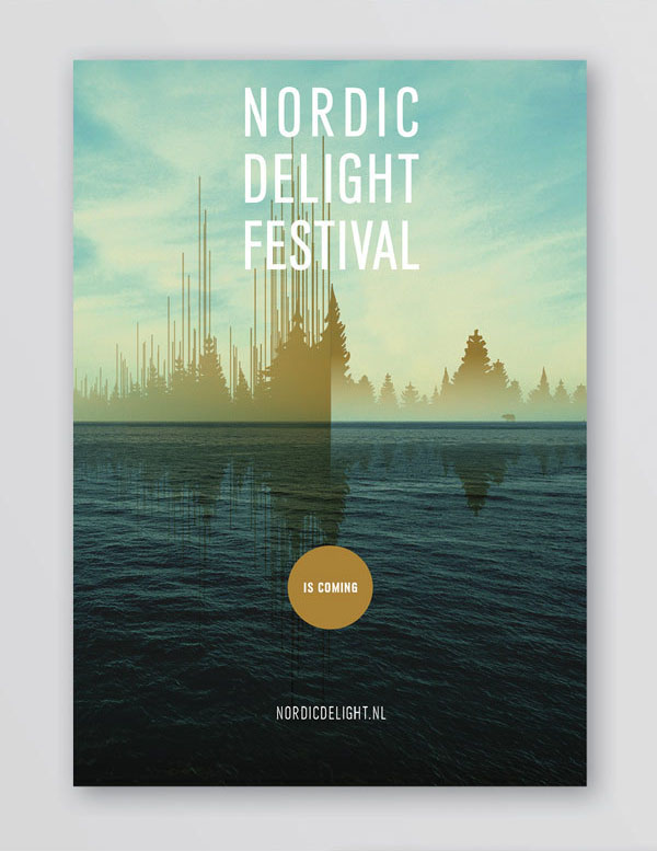 Nordic Delight Festival - Festival Poster by CLEVER°FRANKE