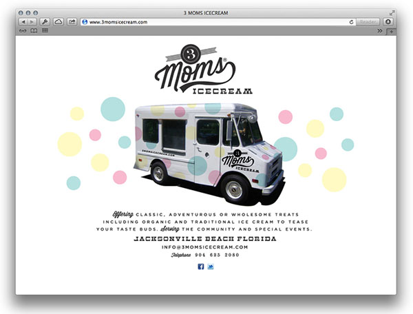 3 Moms IceCream - Website Design by Funnel aka Eric Kass
