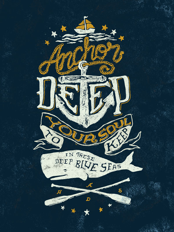 Anchor Deep - Poster Illustration by Nathan Yoder