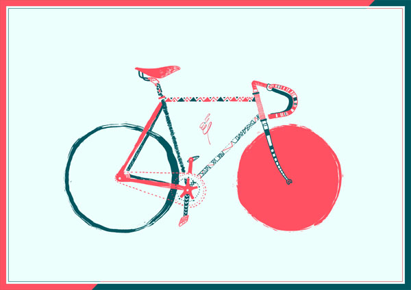 Bike Illustration by André Britz