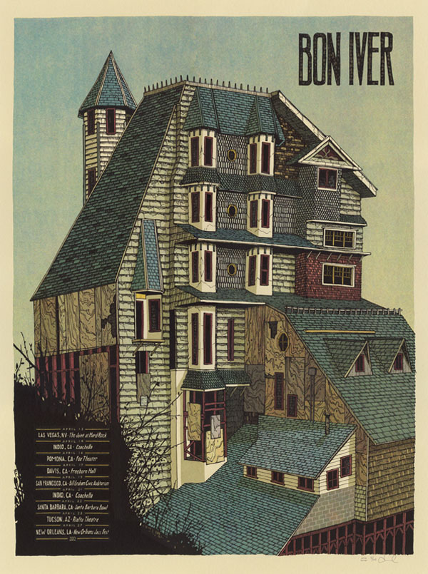 Bon Iver - Gig Poster by LandLand