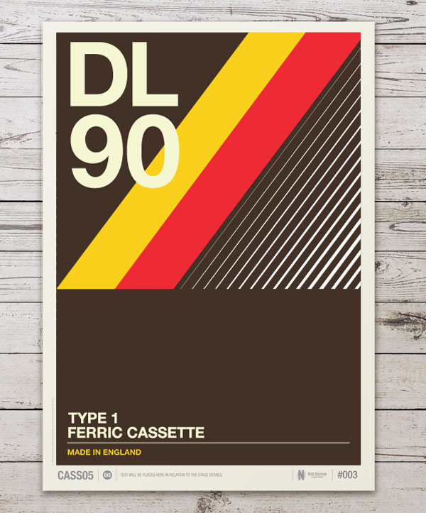 Don't Forget the Cassette - Retro Poster Design by Neil Stevens