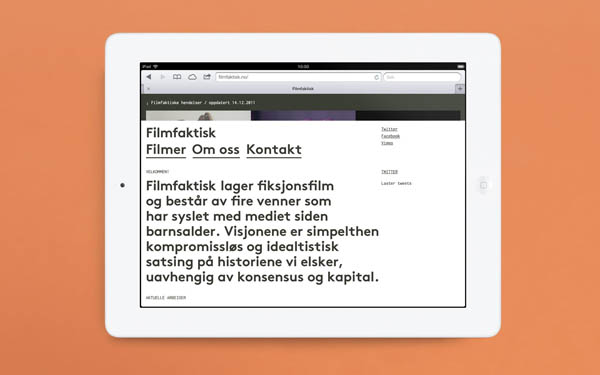 Filmfaktisk - Website Design by Studio Heydays