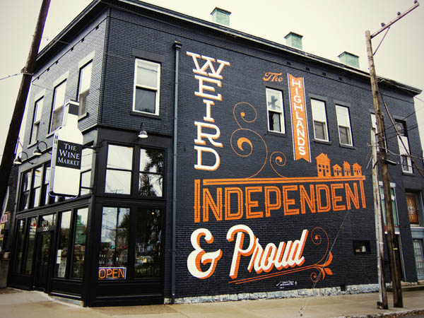 Highlands Mural - Handmade Lettering by Bryan Patrick Todd