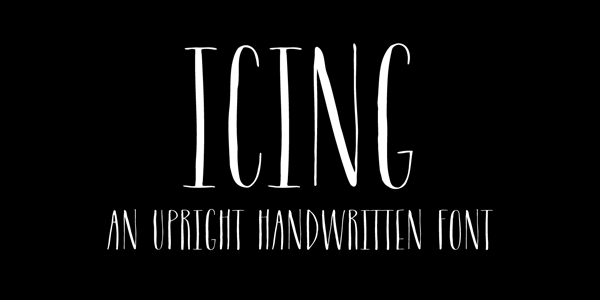Icing Illustrated Handwriting Font by Great Lakes Lettering