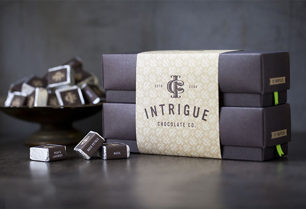 Intrigue Chocolate Co - Brand Identity by Jason Grube and Corianton Hale