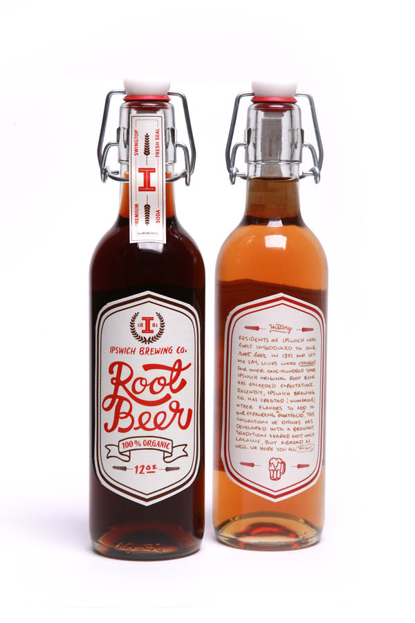 Ipswich Brewing Co. - Beer Bottles Package Design Student Project