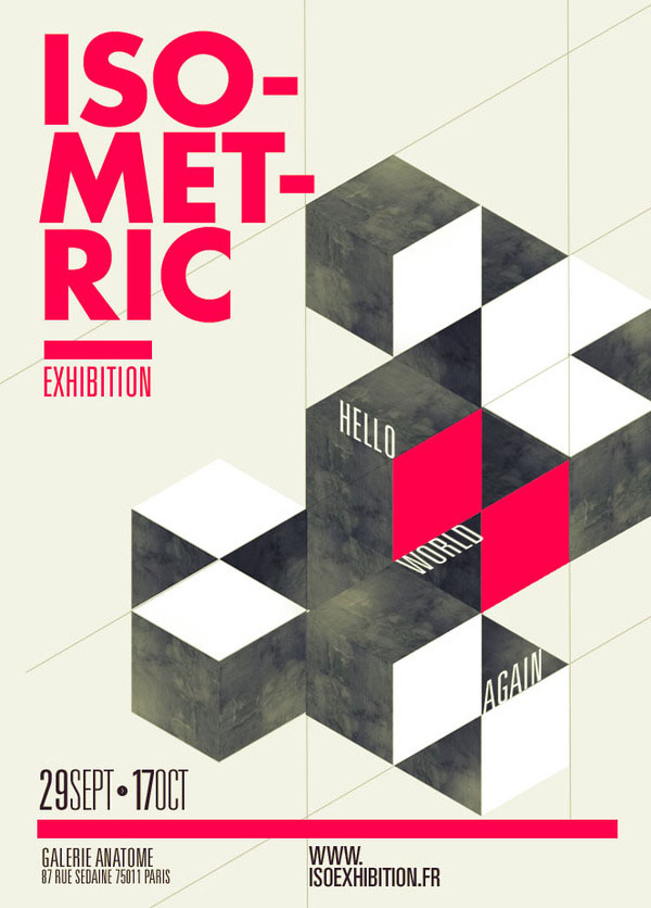 Isometric Exhibition Poster by Thomas Ciszewski