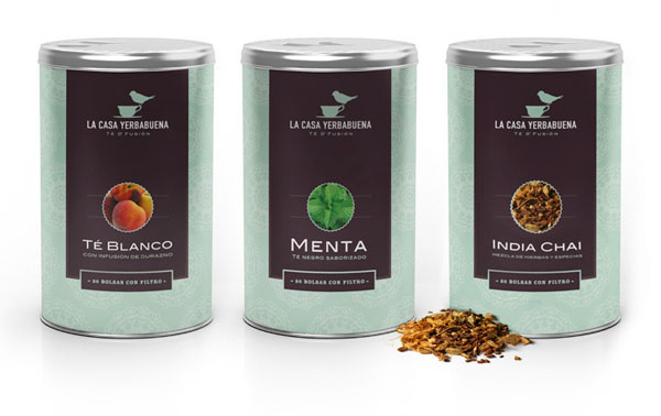 La Casa Yerbabuena - Packaging Design by José Guizar for a tea house franchise concept