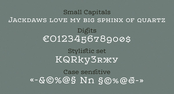 Leto One - Small Capitals, Digits, Stylisitc Set, Case Sensitive