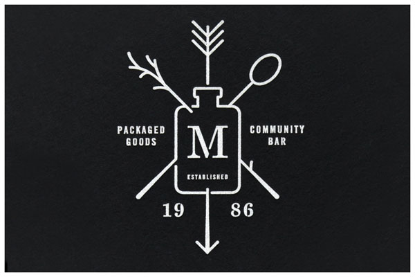 Maria's Packaged Goods and Community Bar -Logo Design