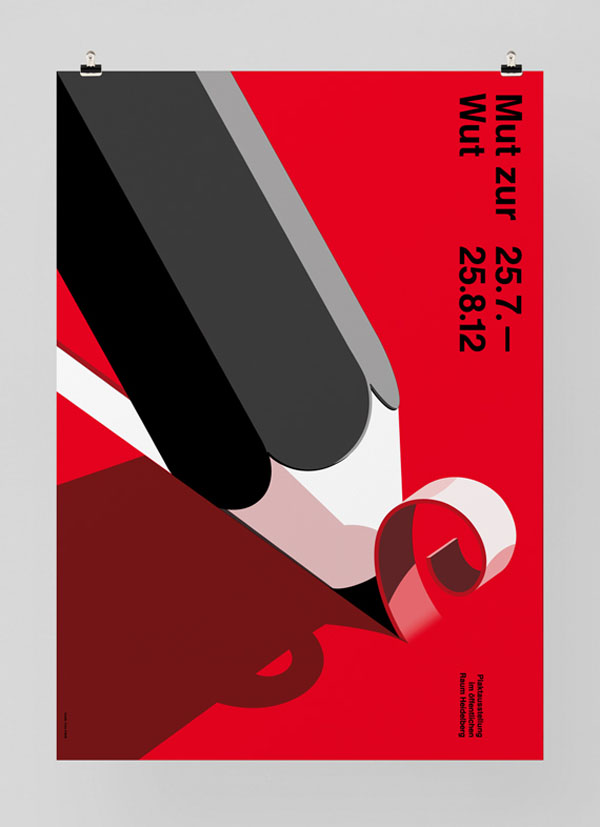 Mut Zur Wut - Exhibition Poster Design by Felix Pfäffli