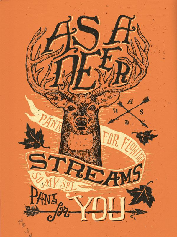 Psalms - Poster Illustration by Nathan Yoder