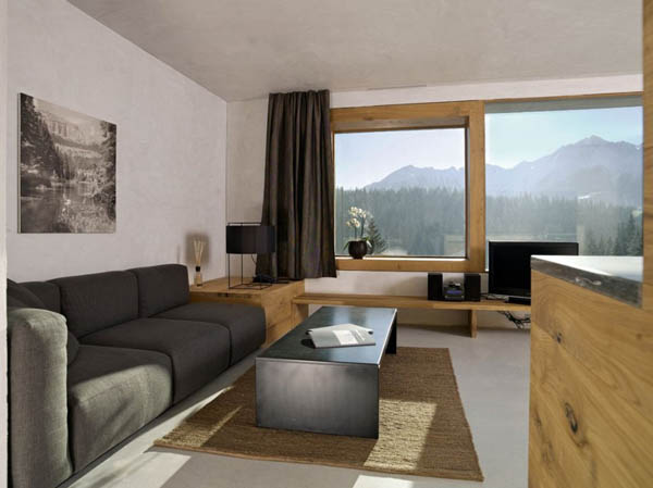 Room - Rocksresort in Laax, Switzerland by Domenig Architekten