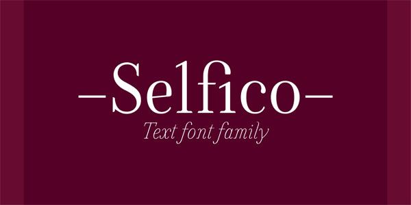 Selfico - Text Font Family by Nootype
