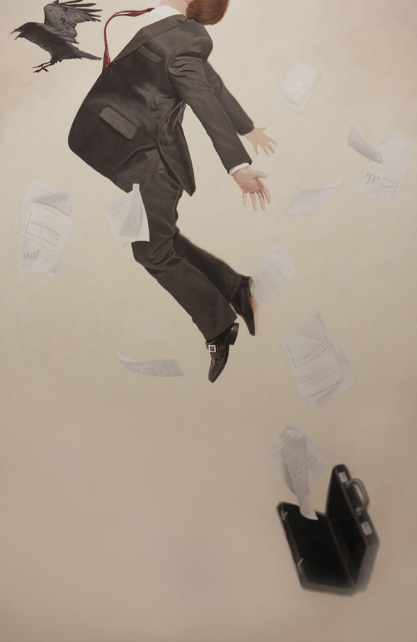 Relativity: Surreal Painting by Alex Hall