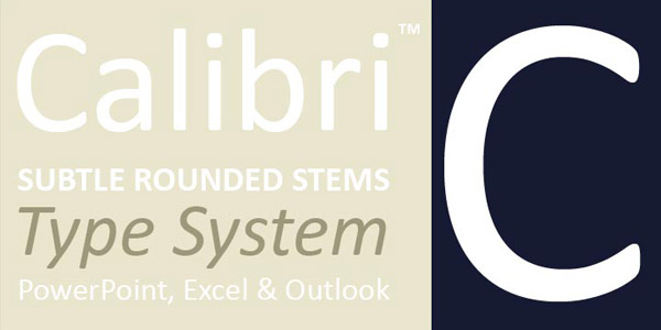 Calibri - Modern Sans Serif Font Family