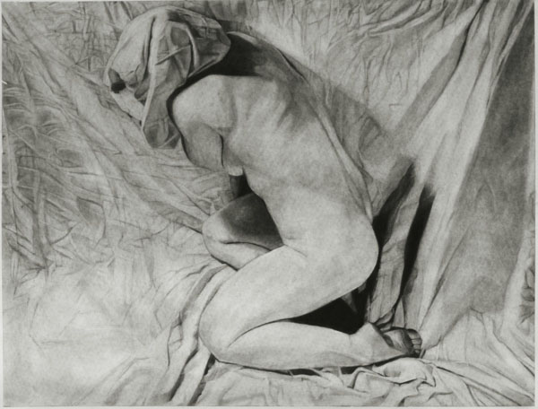 Charcoal Drawing by Kelly Blevins
