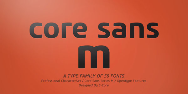 Core Sans M - Type Family of 56 Fonts by S-Core