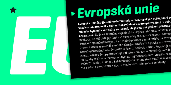 The design of this typeface is characterized by a linear geometry mixed with rounded edges.
