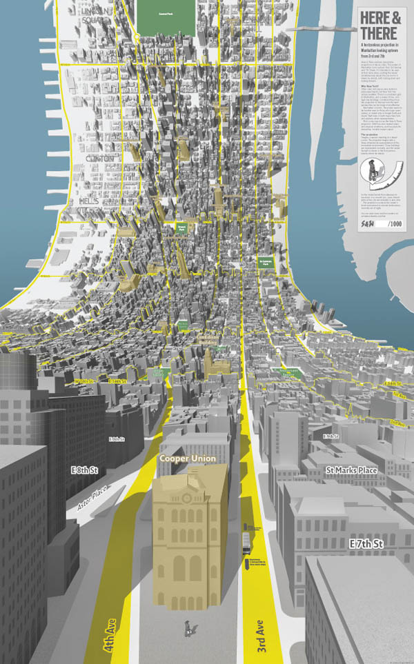 Here & There - Manhattan Uptown - Horizonless Projections by design consultancy BERG