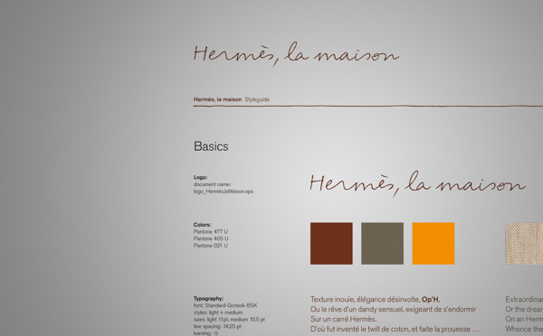Hermès Maison Home Collection - Visual Identity System by Paperlux