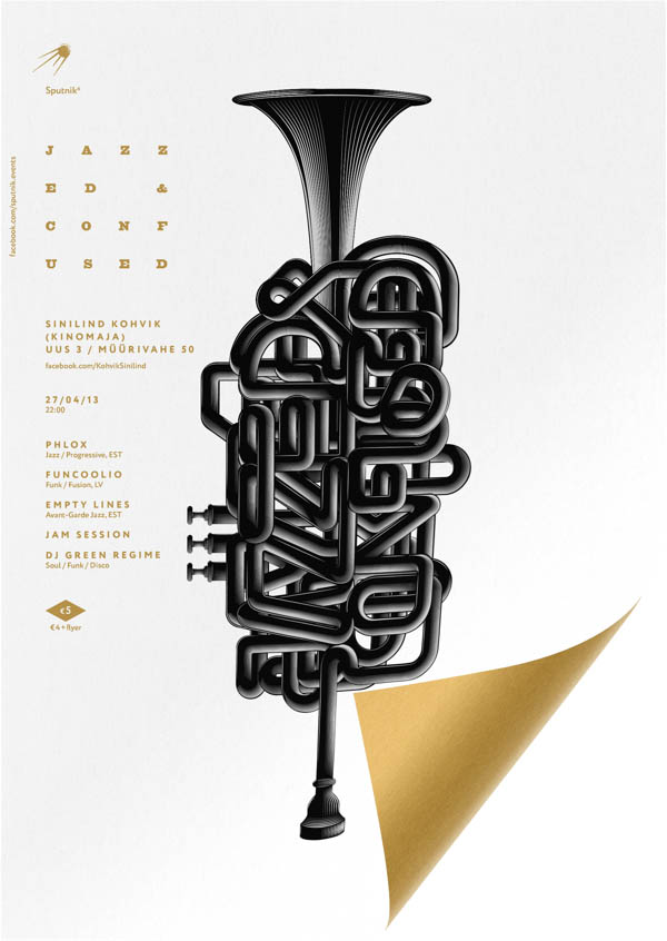 Jazzed & Confused - Poster Design by Anton Burmistrov for Sputnik-6