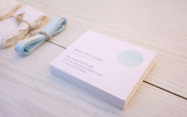 Lady in Satin - Business Cards by Carla Cascales Alimbau