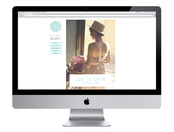 Lady in Satin - Website Design by Carla Cascales Alimbau