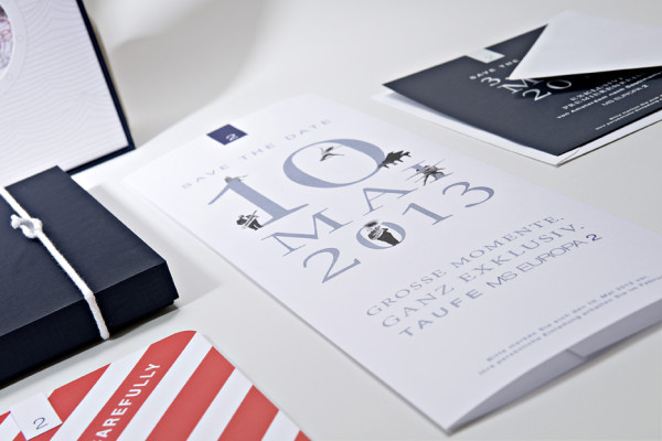MS Europa 2 - Invitation for a Ship Launching Ceremony - Design by Paperlux for Hapag-Lloyd