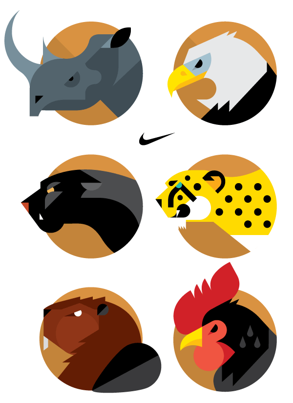 NIKE Animal Badges by Always With Honor