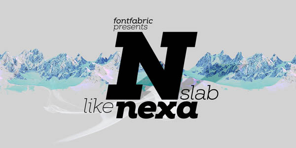 Fontfabric presents the Nexa Slab type family by Svetoslav Simov.