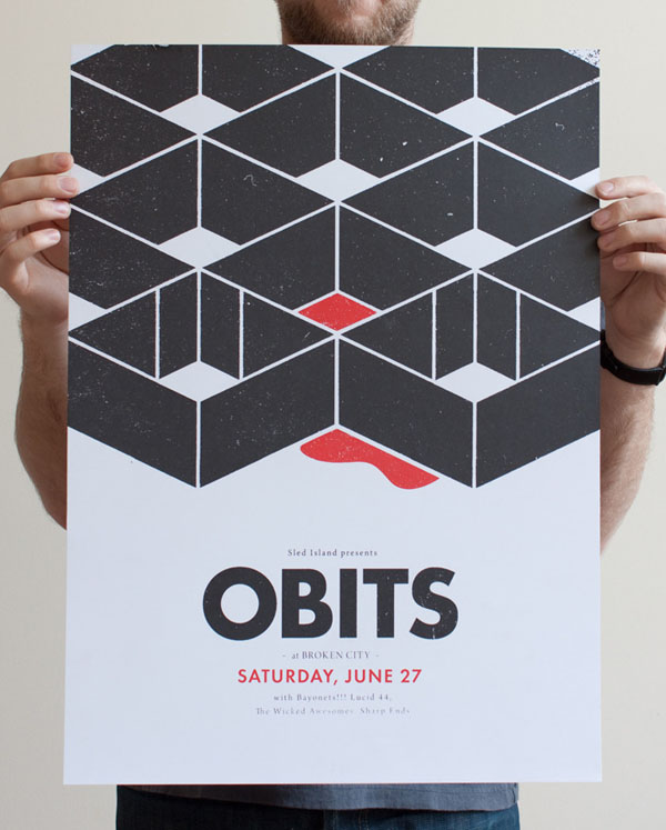 Obits - Poster Design by Justin LaFontaine