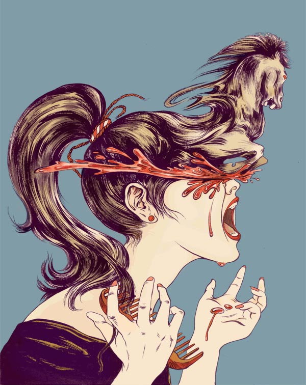 Ponytail - Illustration by Siyu Chen