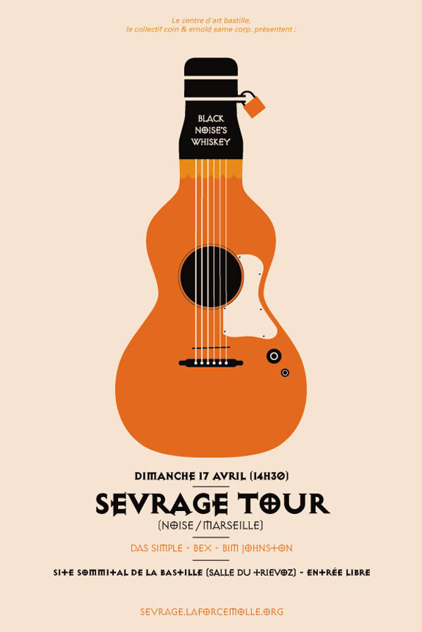 SEVRAGE TOUR - Music Poster Design by Denis Carrier