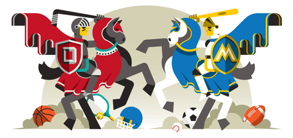 Schoolgames - Illustration by Marco Goran Romano for ESPN Magazine,2013